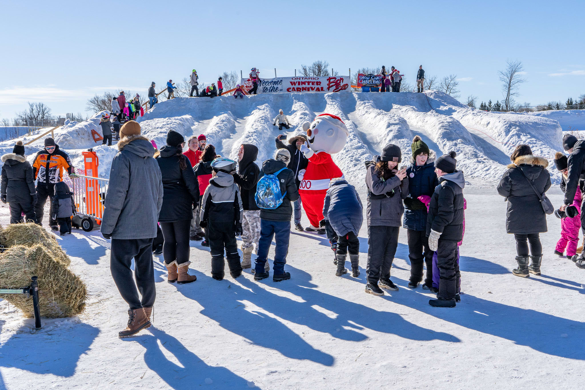 Bon Soo carnival sleds