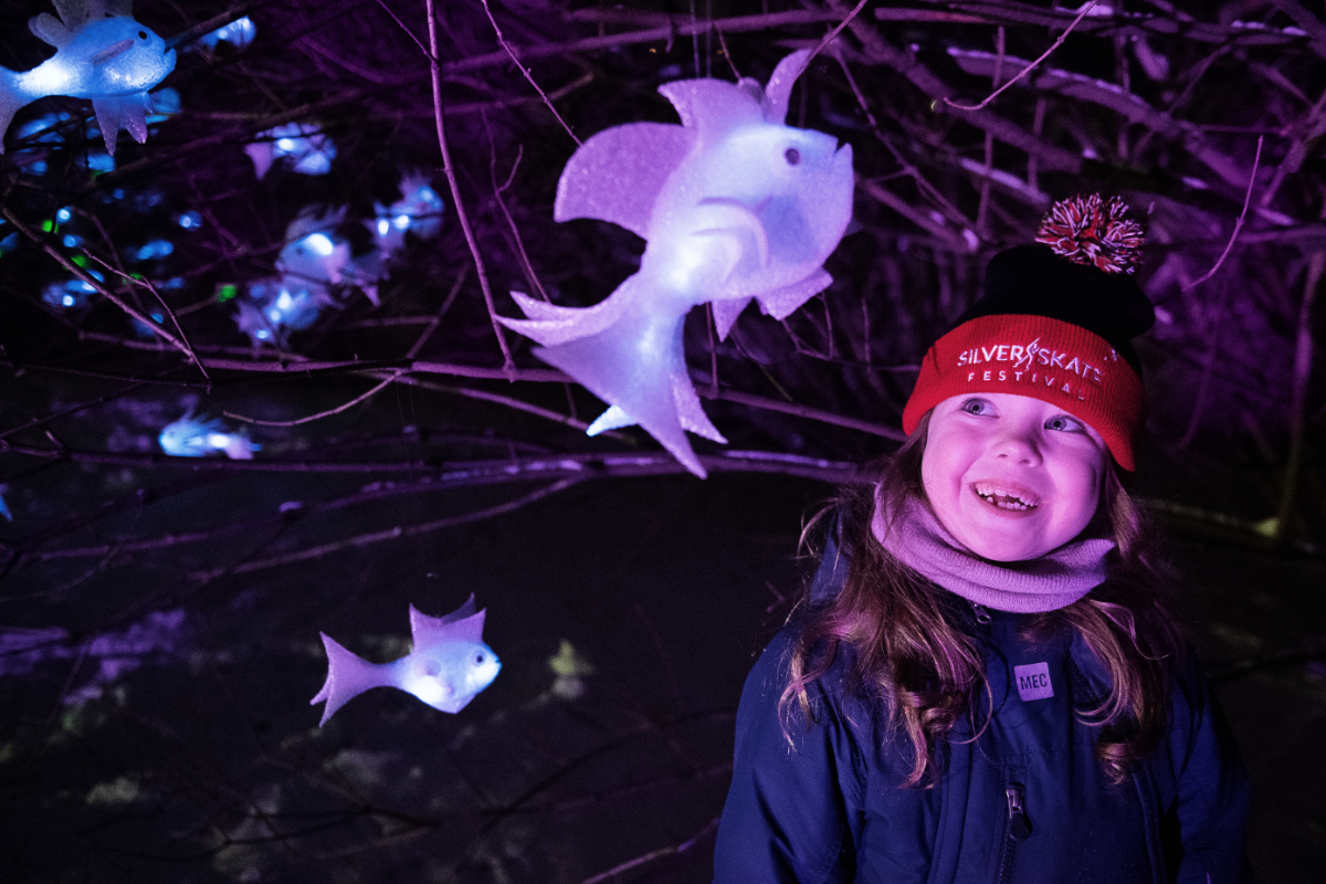 Children at Silver Skate Festival